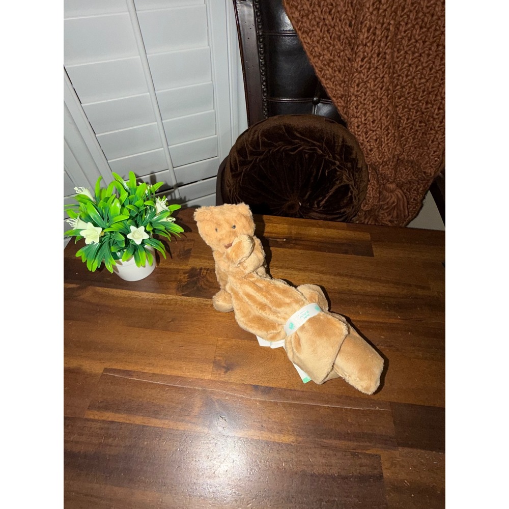 Jellycat Bartholomew Bear Soother Baby Security Blanket Brown ST4BAR New